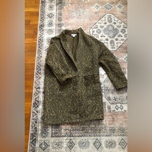 NWT Old Navy Leopard Coatigan